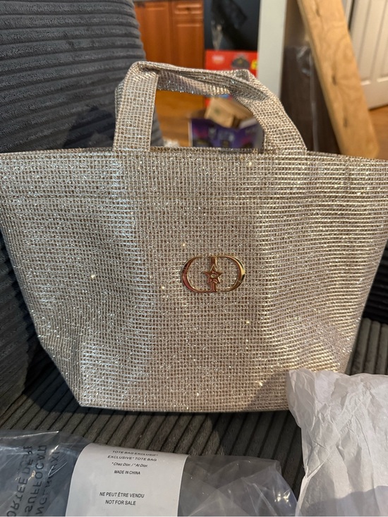 Christian dior Handbags - Dior Gold Crystal-Effect Mini Tote